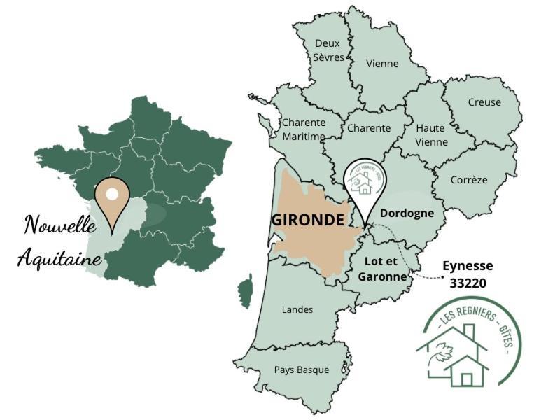 Les Regniers - 2 Gites Voisins Pour Familles Et Groupes Eynesse Экстерьер фото