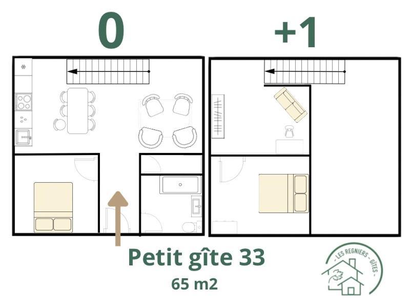 Les Regniers - 2 Gites Voisins Pour Familles Et Groupes Eynesse Экстерьер фото